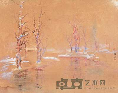 颜文樑 风景 28×36cm